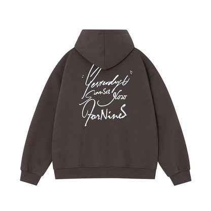 NO.4656 Zip-up Hoodie Hooded Cardigan
