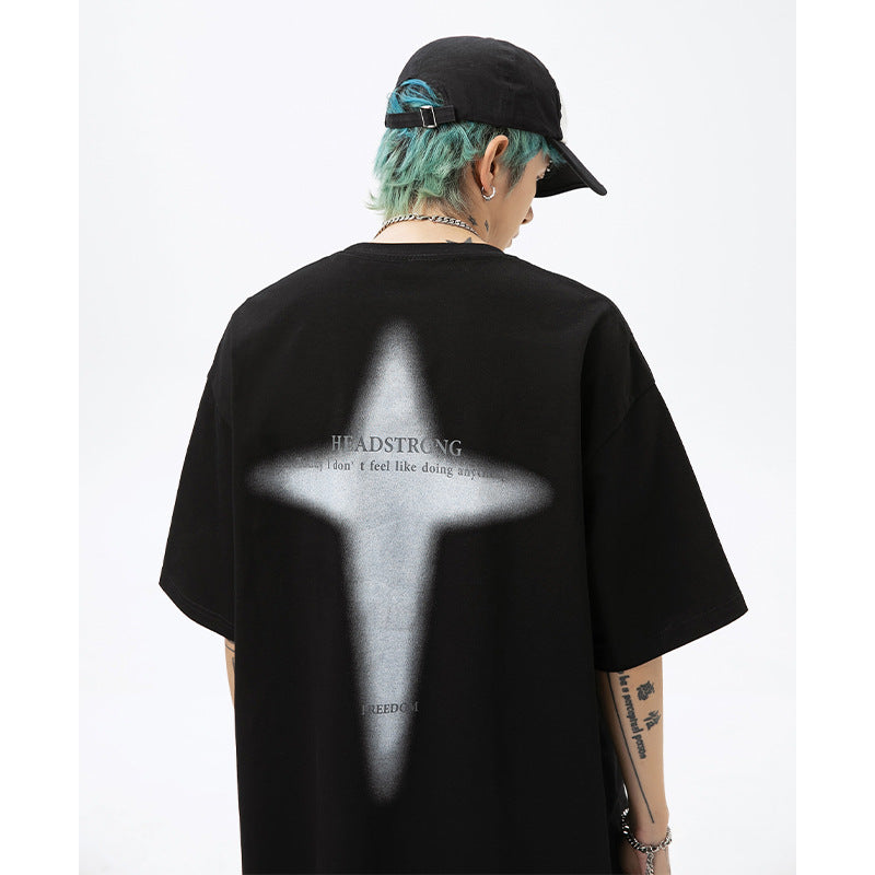 NO.3324 Headstrong Back Print T-Shirt