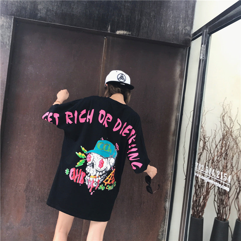 NO.6649 Graphic Oversized T-Shirt