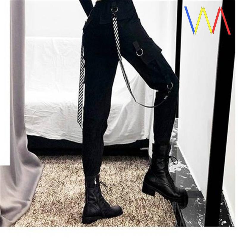 NO. 5582 Cargo black Jogger Trousers
