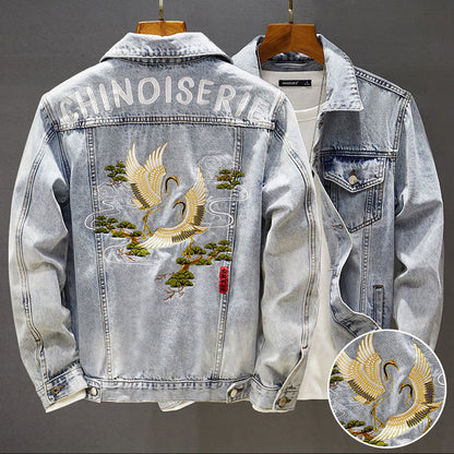 NO.1143 Embroidered Denim Jacket