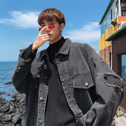 NO.1143 Embroidered Denim Jacket