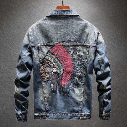 NO.1143 Embroidered Denim Jacket