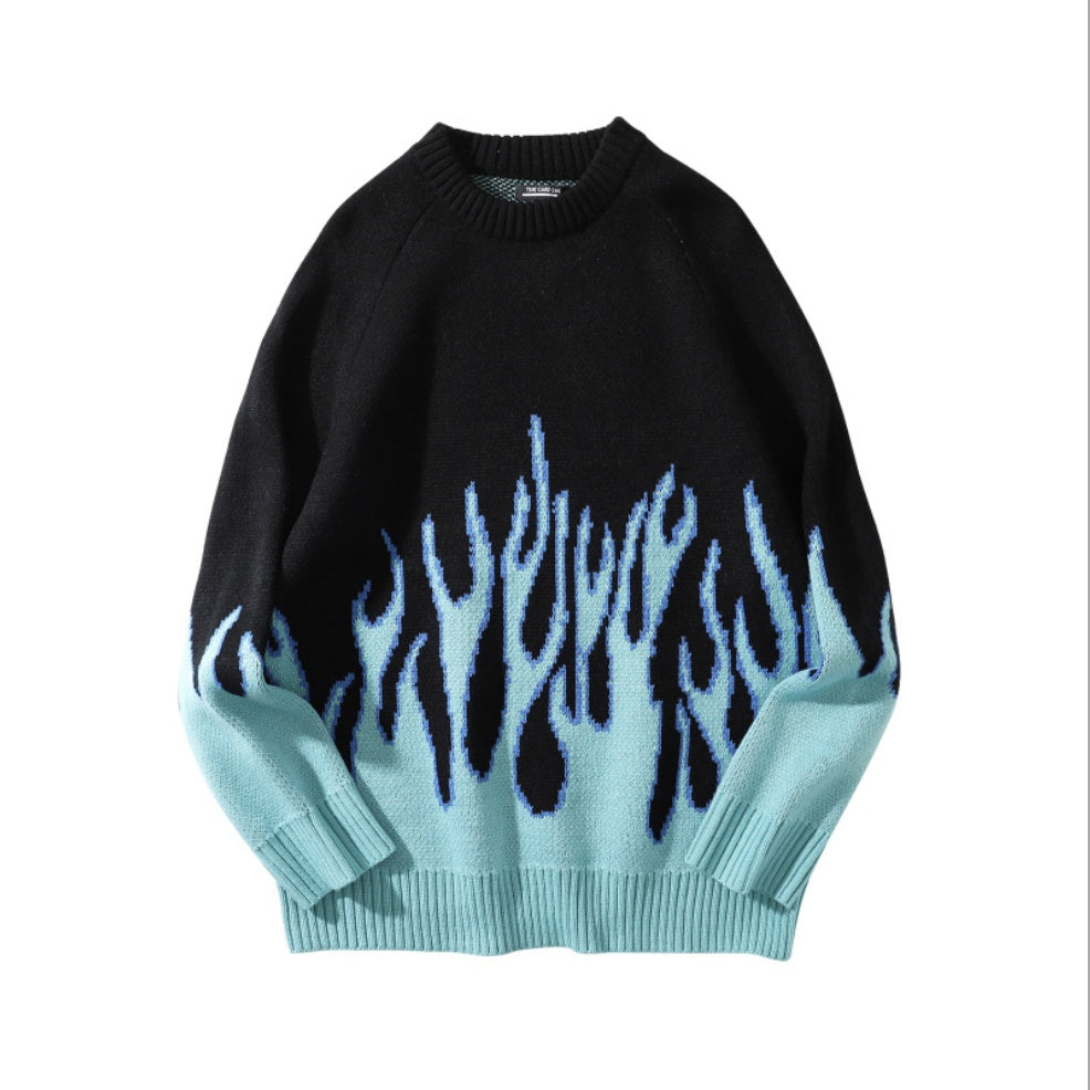 NO.9432 Flame Gradient Knit Sweater