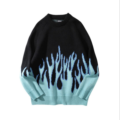 NO.9432 Flame Gradient Knit Sweater