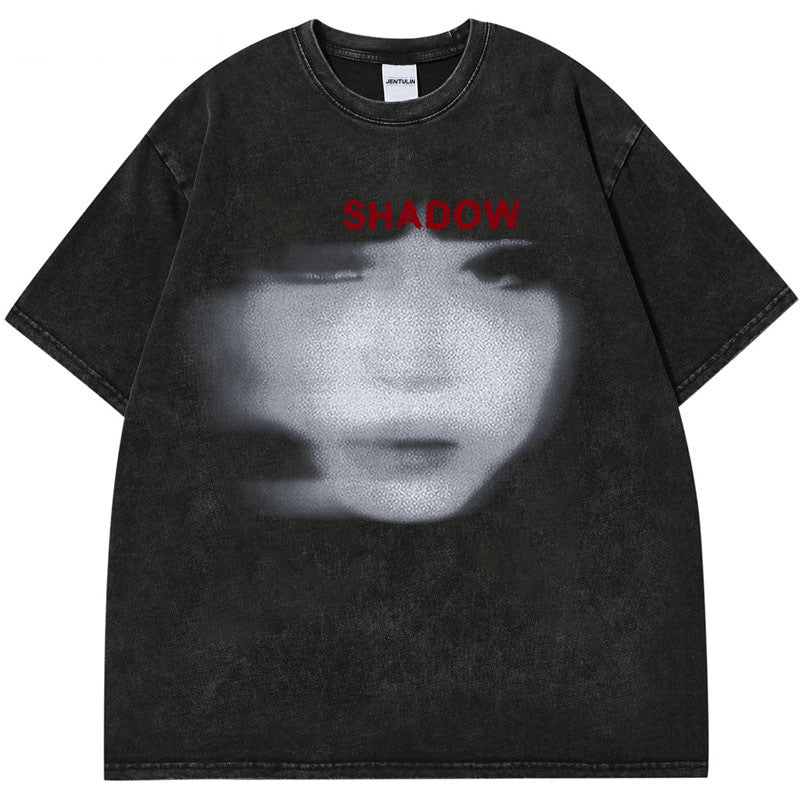 NO.3345 Graphic Print Oversized T-Shirt