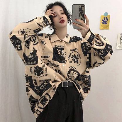 NO.9673 Harajuku Button Up shirts