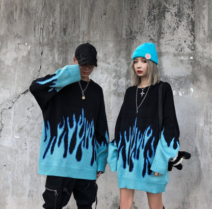 NO.9432 Flame Gradient Knit Sweater