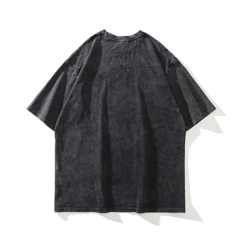 NO.6232 Vintage Wash Graphic T-Shirt