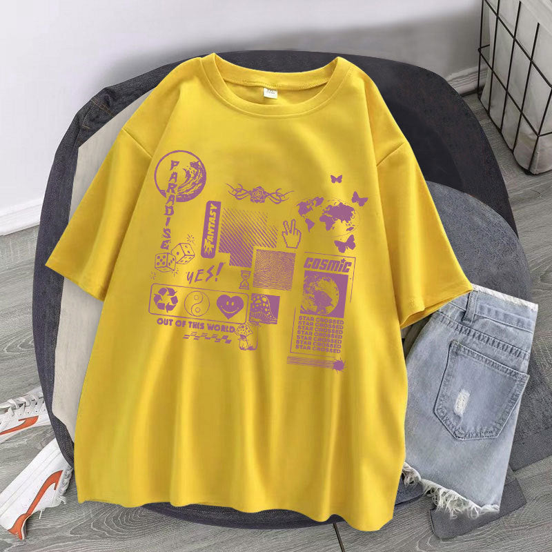 NO.9923 Comics Casual Short Sleeves