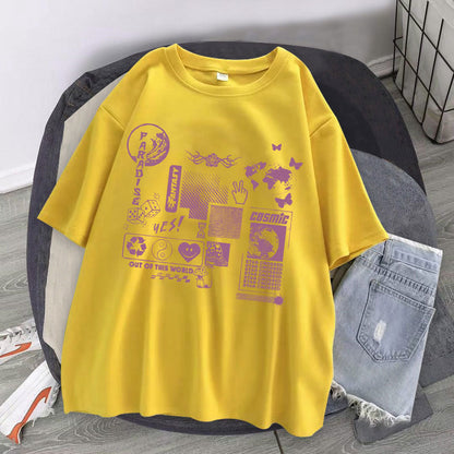 NO.9923 Comics Casual Short Sleeves