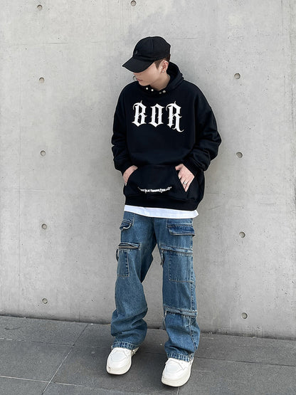NO.1267 High Street Zip-up Cargo Jeans Guy