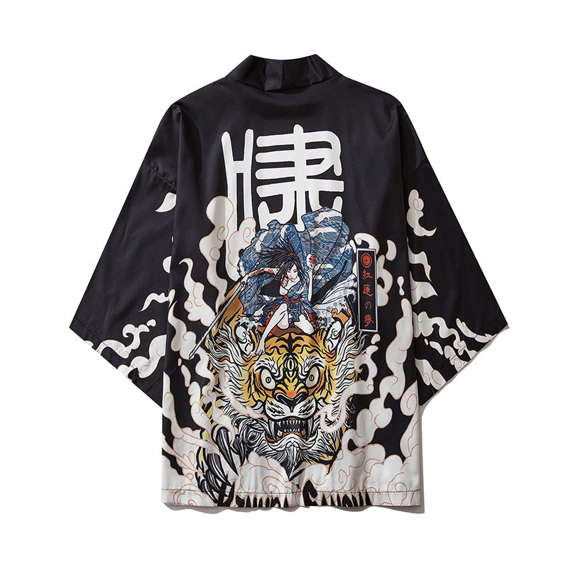 NO.5567 Japanese Kimono Tiger Reign