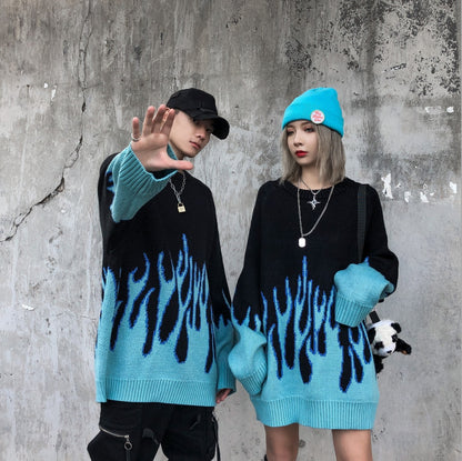 NO.9432 Flame Gradient Knit Sweater