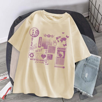 NO.9923 Comics Casual Short Sleeves