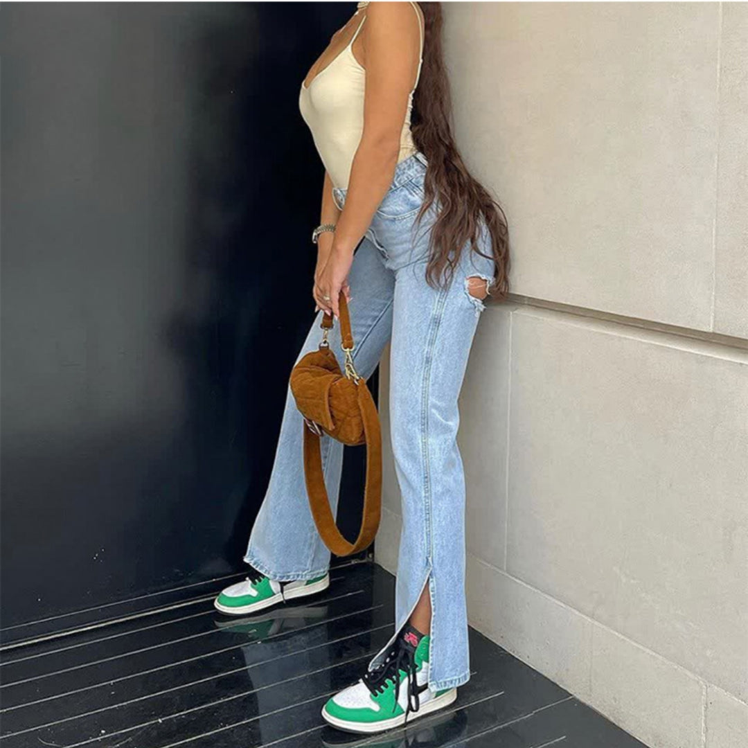 NO.2263 High Rise Flare Jeans