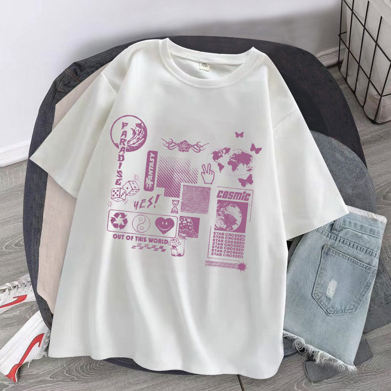 NO.9923 Comics Casual Short Sleeves