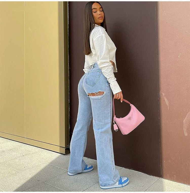 NO.2263 High Rise Flare Jeans