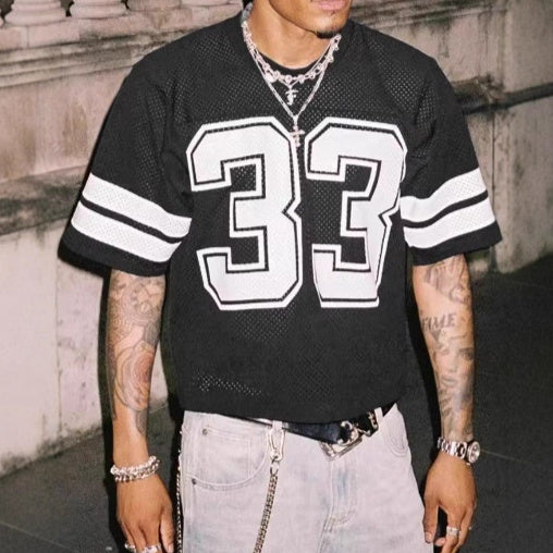 NO.4412 Mesh Sports Jersey T-shirt