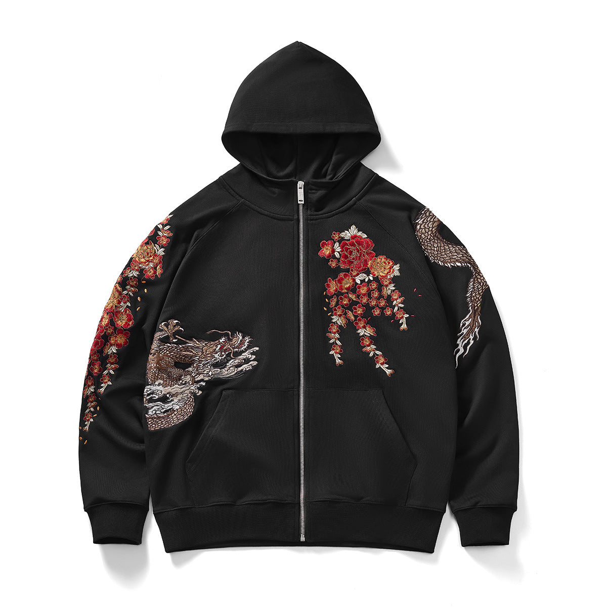 NO.3254 Embroidered Hooded Cardigan