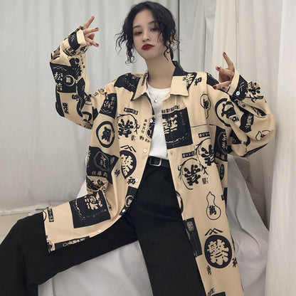 NO.9673 Harajuku Button Up shirts