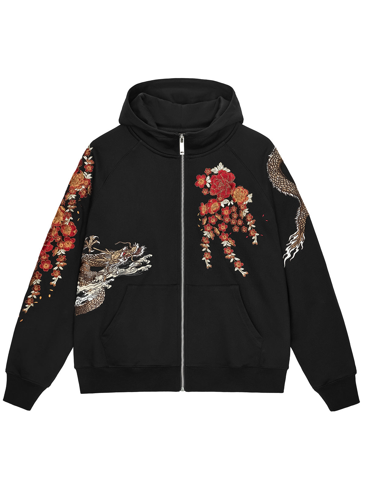 NO.3254 Embroidered Hooded Cardigan