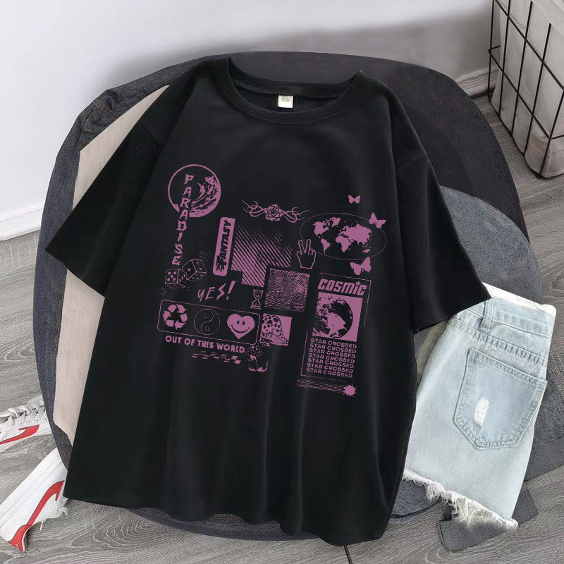 NO.9923 Comics Casual Short Sleeves