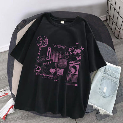 NO.9923 Comics Casual Short Sleeves