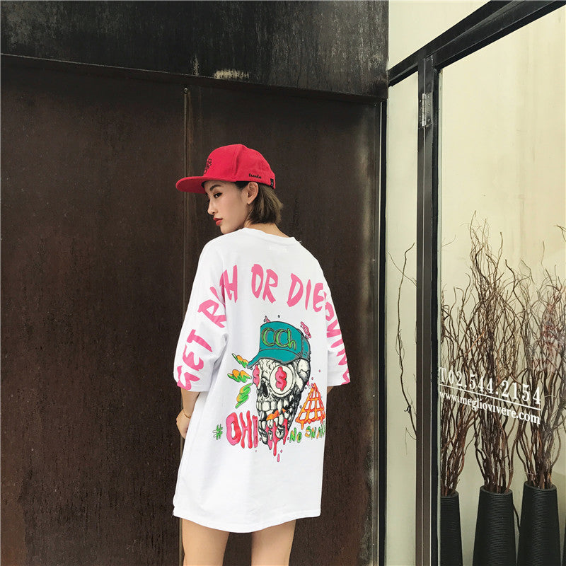 NO.6649 Graphic Oversized T-Shirt