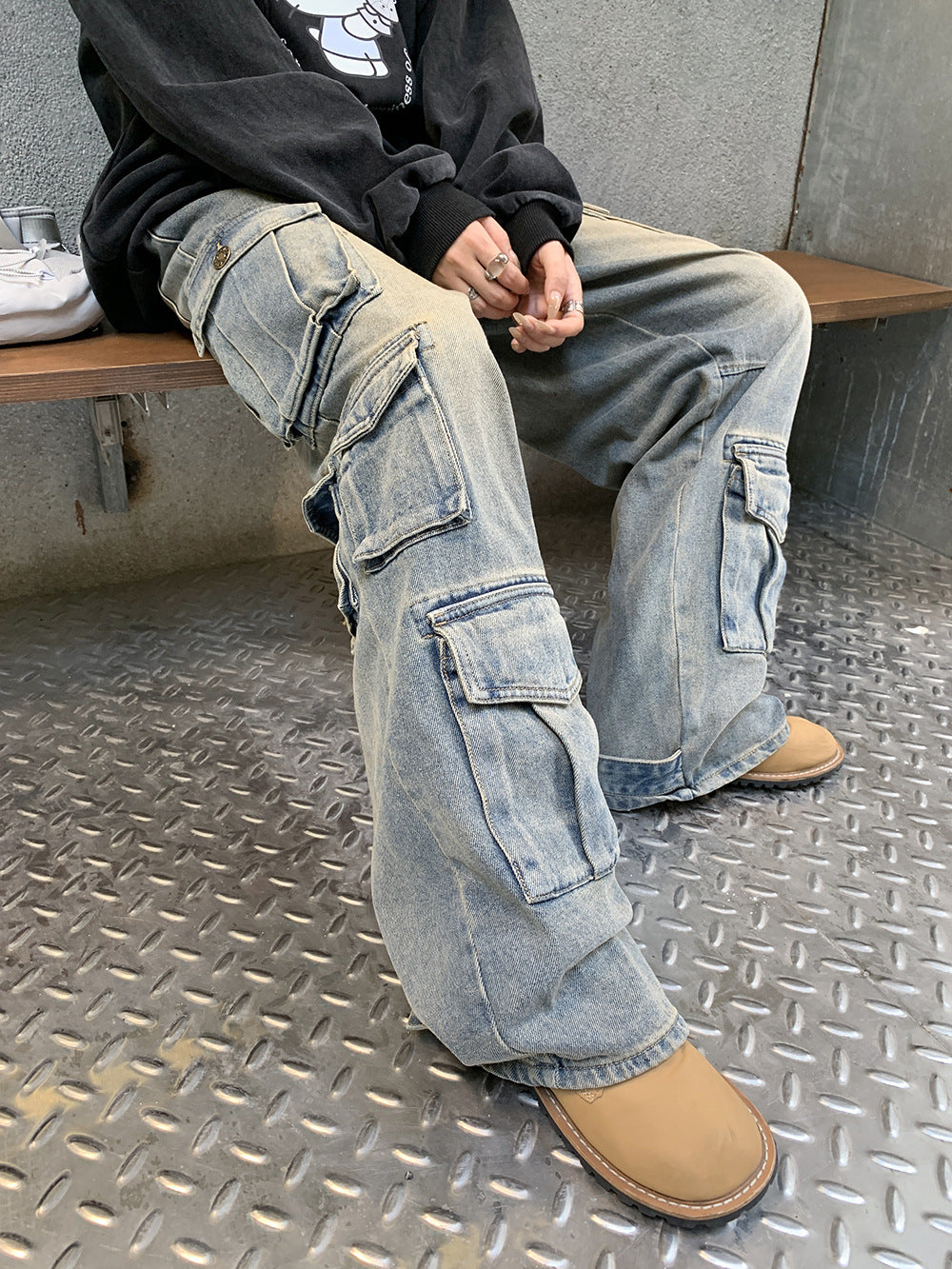 NO.2346 Relaxed Fit Cargo Jeans