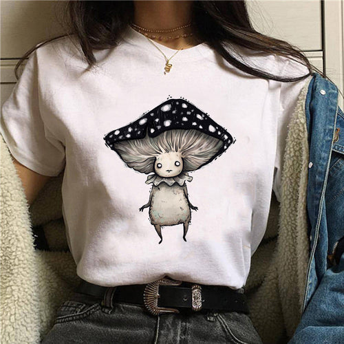 NO.3462 Illustrated Character Graphic T-Shirt