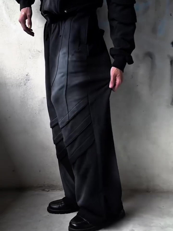 NO.6354 Relaxed Fit Washed Straight Pants