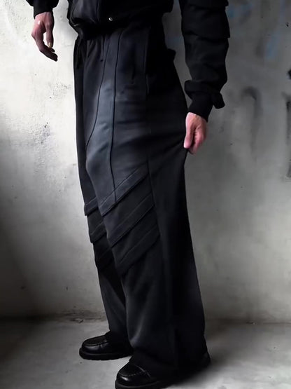 NO.6354 Relaxed Fit Washed Straight Pants