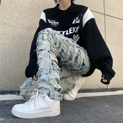 NO.7221 Ripped Jeans