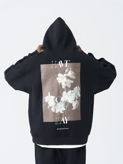NO.4231 Retro Oil Painting Flower Sweater Men