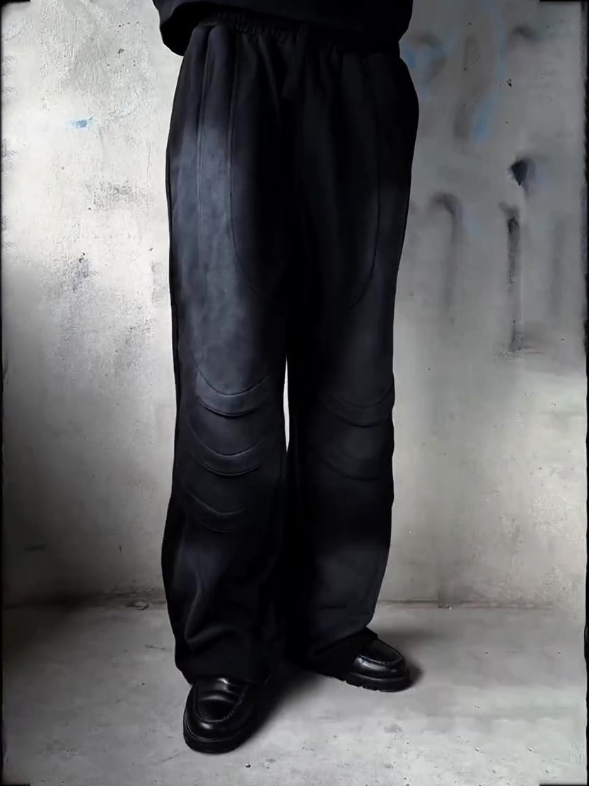 NO.6354 Relaxed Fit Washed Straight Pants
