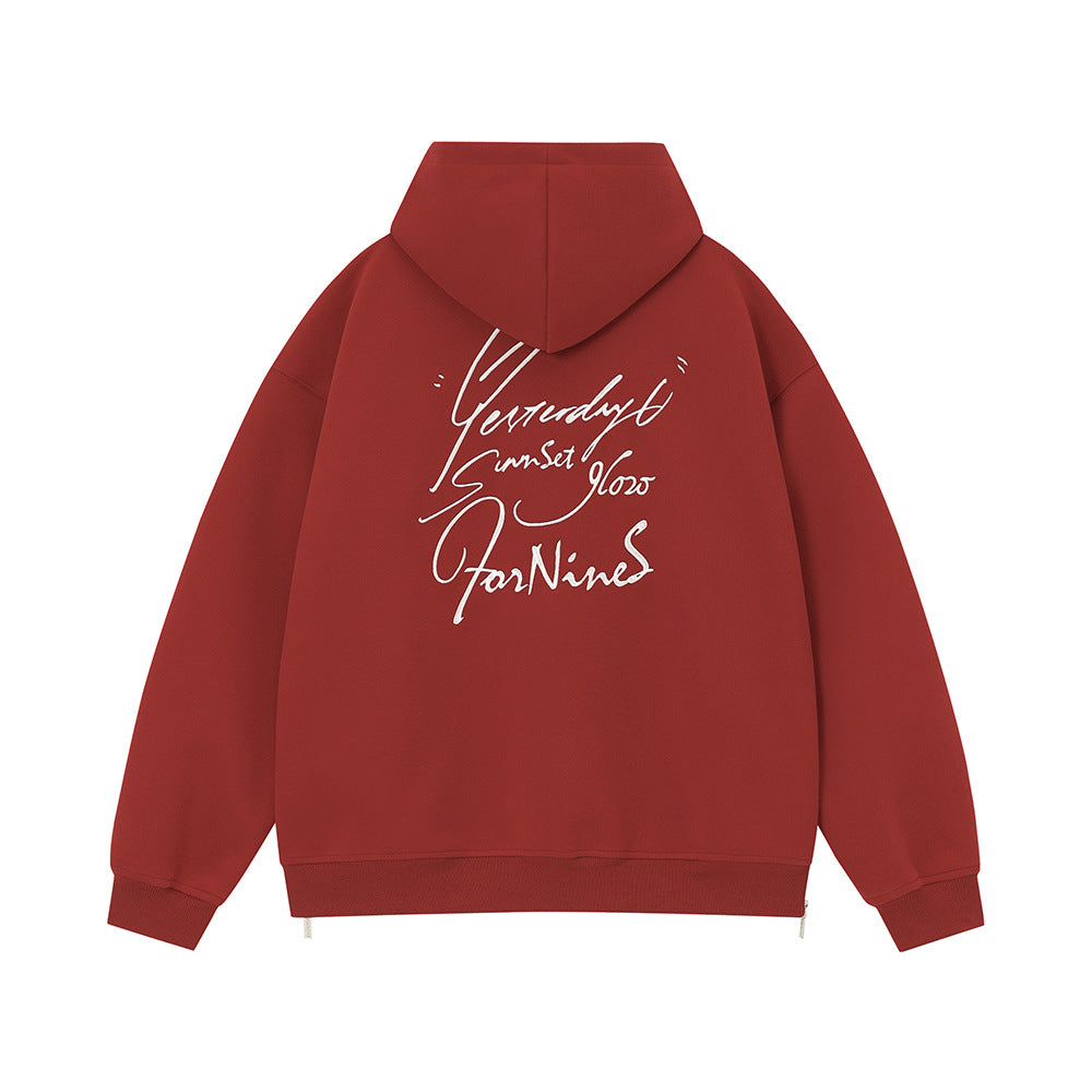 NO.4656 Zip-up Hoodie Hooded Cardigan