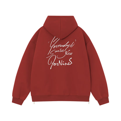NO.4656 Zip-up Hoodie Hooded Cardigan