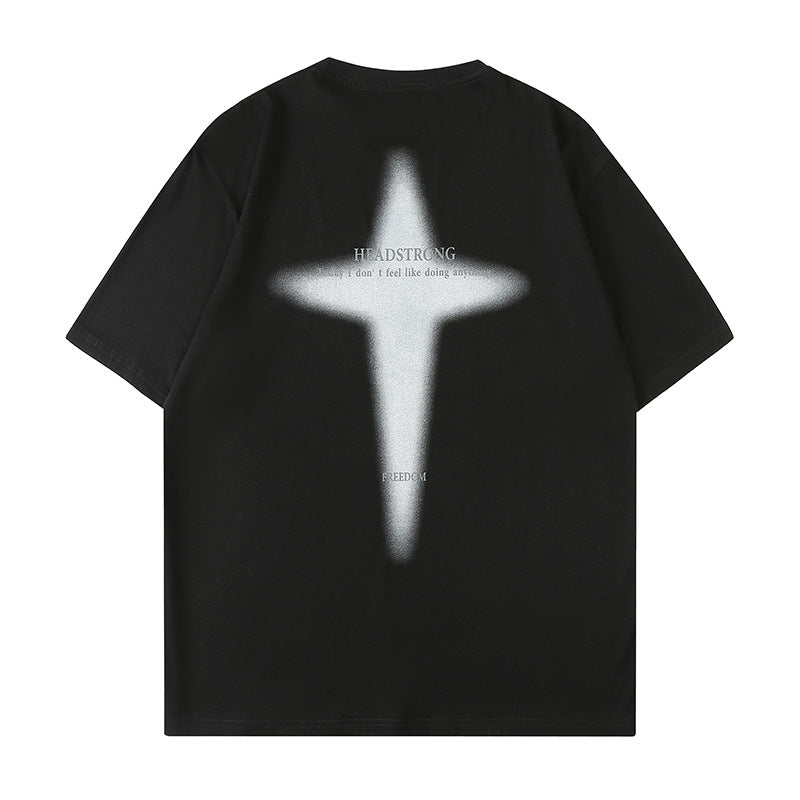 NO.3324 Headstrong Back Print T-Shirt