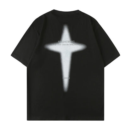 NO.3324 Headstrong Back Print T-Shirt