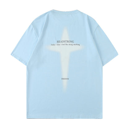 NO.3324 Headstrong Back Print T-Shirt