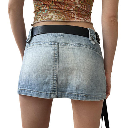 NO.4965 Classic Denim Mini Skirt