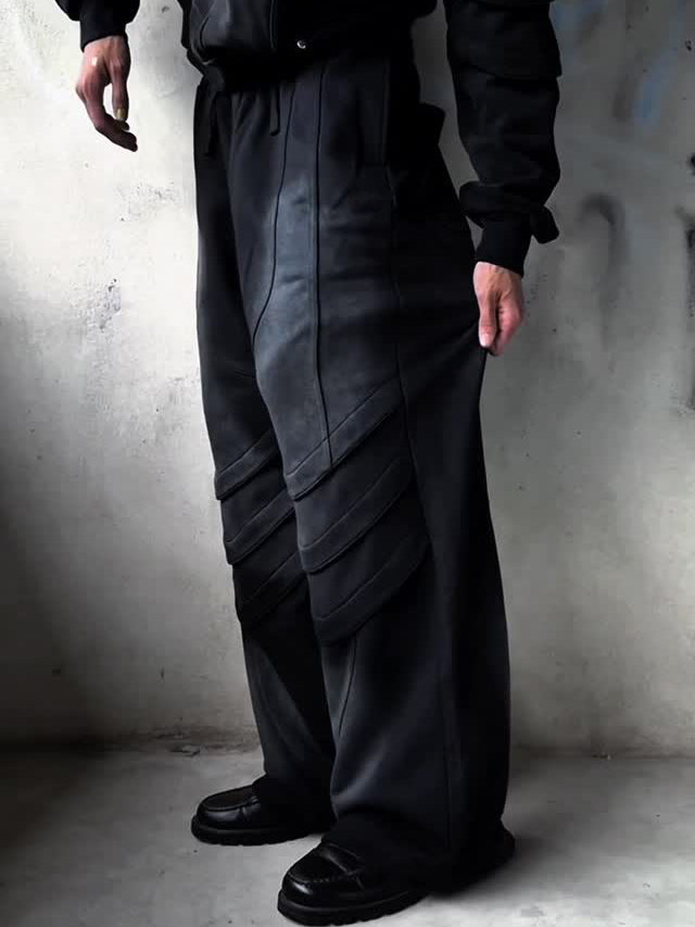NO.6354 Relaxed Fit Washed Straight Pants