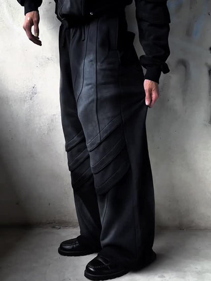 NO.6354 Relaxed Fit Washed Straight Pants