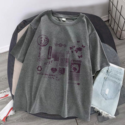 NO.9923 Comics Casual Short Sleeves