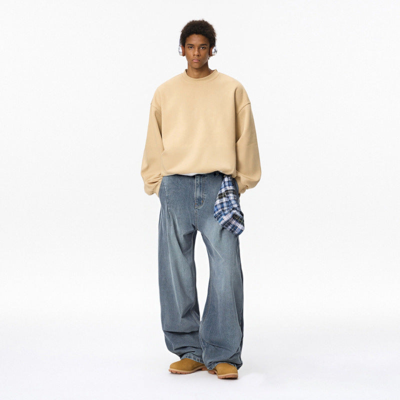 NO.5534 Washed Distressed Casual Pants