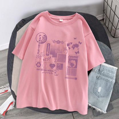 NO.9923 Comics Casual Short Sleeves