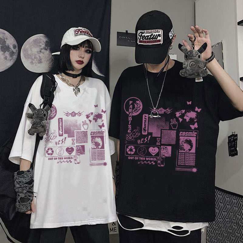 NO.9923 Comics Casual Short Sleeves