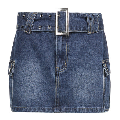 NO.4965 Classic Denim Mini Skirt