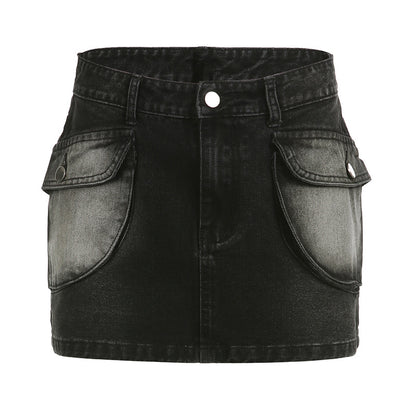 NO.4965 Classic Denim Mini Skirt